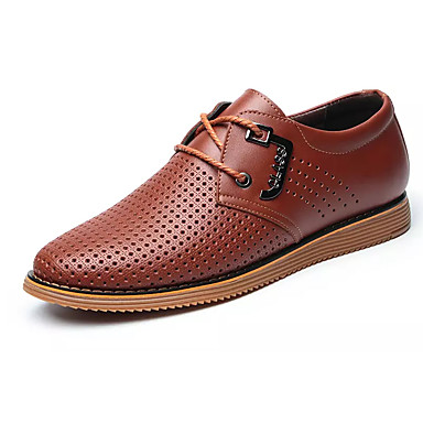 Homme Cuir Eté Confort Oxfords Noir / Marron Homme Cuir Eté Confort Oxfords Oxfords Oxfords Noir / Marron 308644
