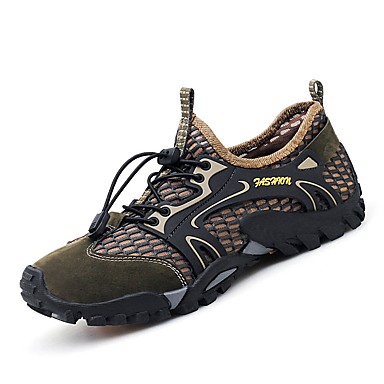 Men's Shoes Mesh Summer Comfort Athletic Shoes Hiking Shoes Gray / Brown / Green Men's Shoes Mesh Summer Comfort Athletic Shoes Hiking Shoes Gray / Brown / Green