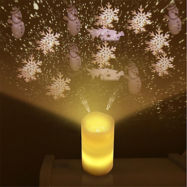 1pc Flameless Candles Led Candle Light Projector With Remote Control 1pc Flameless Candles Led Candle Light Projector With Remote Control Party Wedding Night