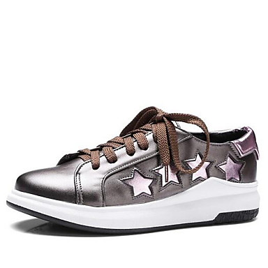 flat heel pu shoes