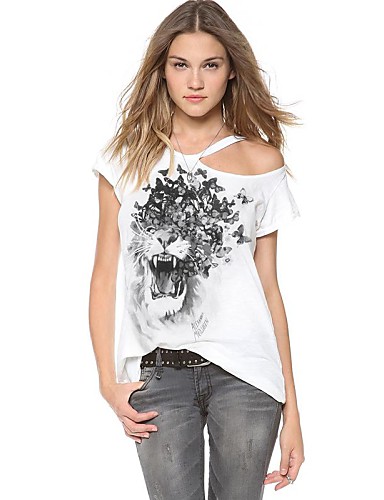 Women's Daily Casual Summer T-shirt 1467135 2018 – $6.29