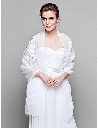 lace tulle wedding wrap