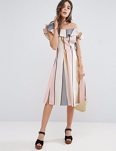 Butterfly Sleeve One Shoulder Dress